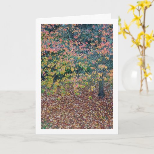 Autumn Leaves Kaart (Gele Bloem)