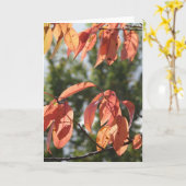 Autumn Leaves Kaart (Gele Bloem)