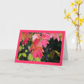 Autumn Leaves Kaart (Gele Bloem)