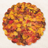 AUTUMN LEAVES KARTONNEN ONDERZETTERS (Voorkant)