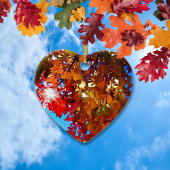 Autumn Leaves Keramisch Ornament