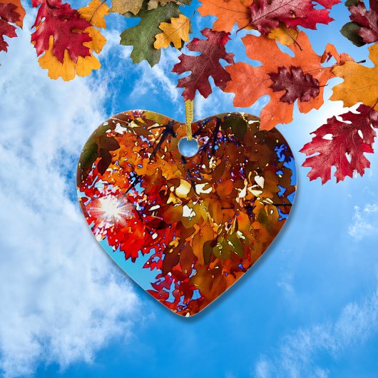 Autumn Leaves Keramisch Ornament