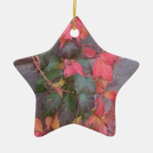 Autumn Leaves Keramisch Ornament (Voorkant)