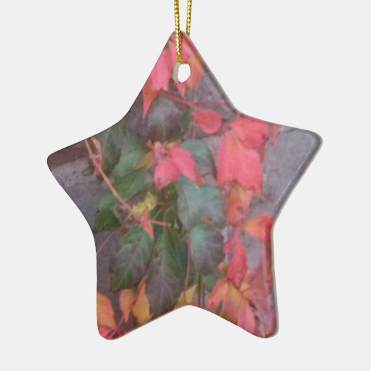 Autumn Leaves Keramisch Ornament (Links)