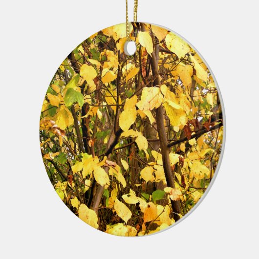 AUTUMN LEAVES KERAMISCH ORNAMENT (Links)