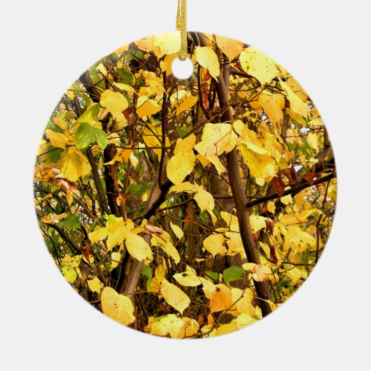 AUTUMN LEAVES KERAMISCH ORNAMENT (Achterkant)