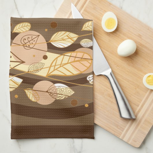 Autumn Leaves Kitchen Towel Theedoek (Quarter Fold)