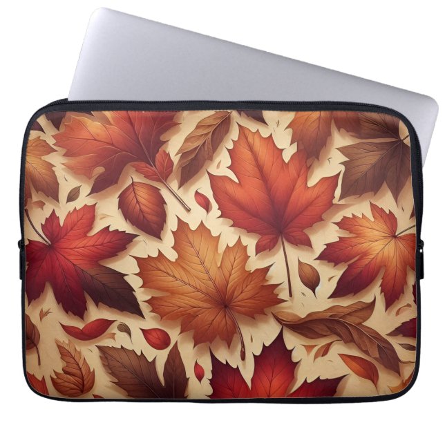 Autumn Leaves: kunst aan de muur Laptop Sleeve (Voorkant)