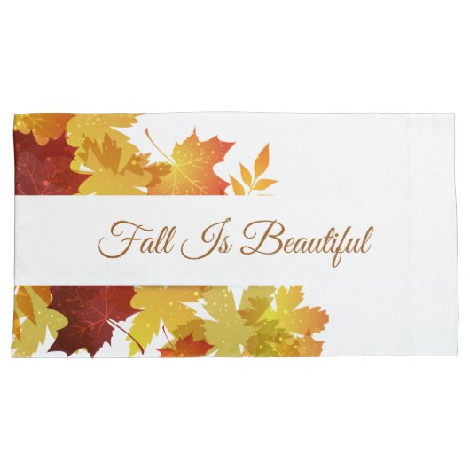 Autumn Leaves Kussensloop Set (Voorkant-Rechts)