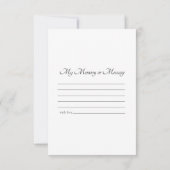 Autumn Leaves Lane deelt een begrafenis Notitiekaartje (Achterkant)