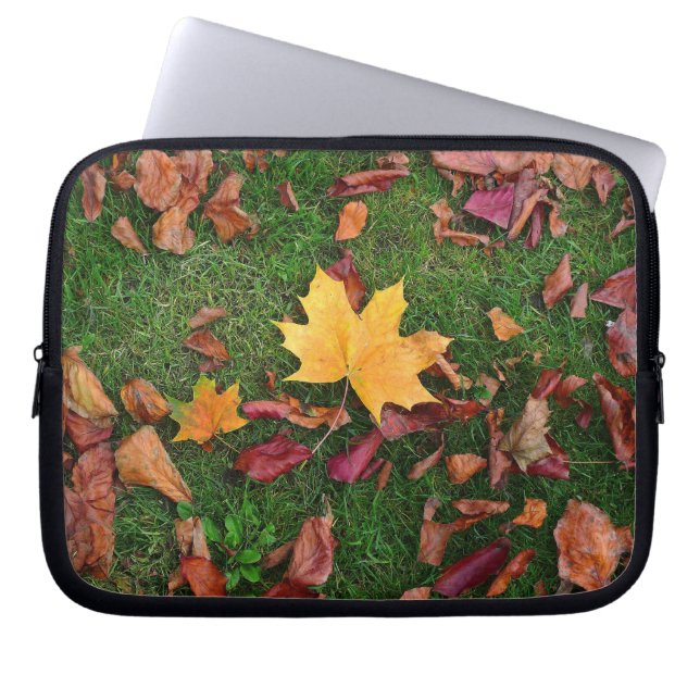 Autumn Leaves Laptop Sleeve (Voorkant)