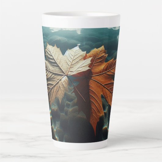 Autumn Leaves Latte Mok (Voorkant)