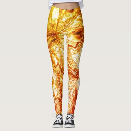 AUTUMN LEAVES LEGGINGS (Voorkant)