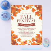 Autumn Leaves Lijst Herfst Festival Evenementenfly Flyer (Enkel)