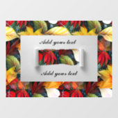 Autumn Leaves, Maple Leaf Herfst Ambience Raamsticker (Vel)