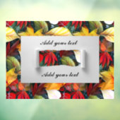 Autumn Leaves, Maple Leaf Herfst Ambience Raamsticker (Vel 3)