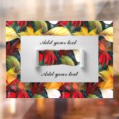 Autumn Leaves, Maple Leaf Herfst Ambience Raamsticker (Vel 2)