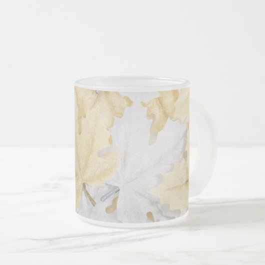 Autumn Leaves Matglas Koffiemok (Voorkant rechts)