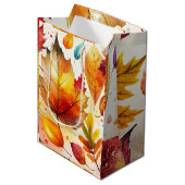 Autumn Leaves Medium Cadeauzakje (Voorkant Gekanteld)