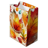 Autumn Leaves Medium Cadeauzakje (Achterkant Gekanteld)