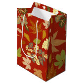 Autumn Leaves Medium Cadeauzakje (Voorkant Gekanteld)