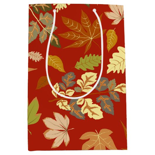 Autumn Leaves Medium Cadeauzakje (Voorkant)
