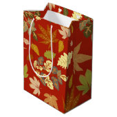 Autumn Leaves Medium Cadeauzakje (Achterkant Gekanteld)