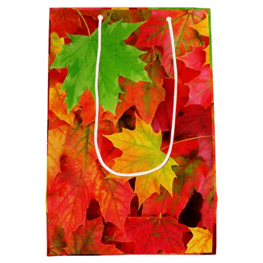 Autumn Leaves Medium Cadeauzakje (Achterkant)