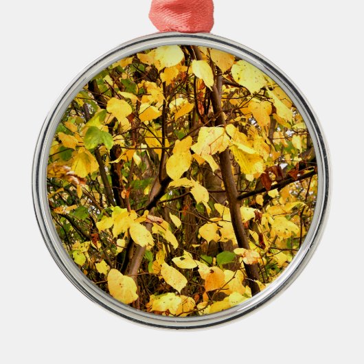 AUTUMN LEAVES METALEN ORNAMENT (Voorkant)