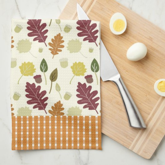 Autumn Leaves Microfiber Kitchen Towel Theedoek (Quarter Fold)