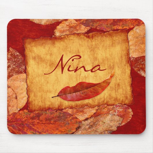 Autumn Leaves Mousepad Muismat (Voorkant)