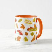 Autumn Leaves Mug – Cozy Season Mok (Voorkant rechts)