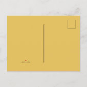 Autumn Leaves Mustard Herfst Baby shower Uitnodiging Briefkaart (Achterkant)