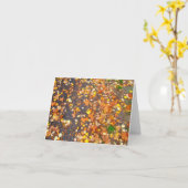 Autumn Leaves Note Card Kaart (Gele Bloem)