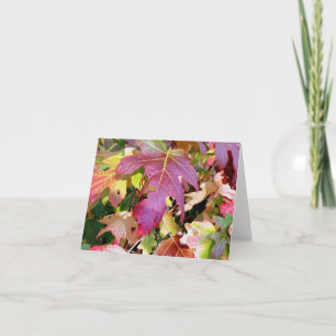 'Autumn Leaves' Note Kaart