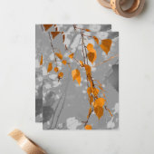 Autumn Leaves Notitiekaartje (Voorkant / Achterkant in situ)
