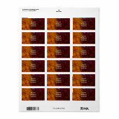 Autumn Leaves of Yellow and Paars, ZSSPG Etiket (Full Sheet)