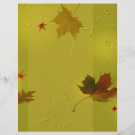 Autumn Leaves Ornaments - Letterhead Stationery