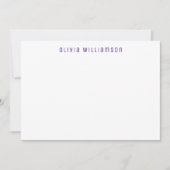 Autumn Leaves Paars Zeer Peri Notecard Notitiekaartje (Voorkant)