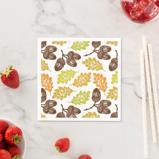 Autumn Leaves Paper Napkins Servet (Insitu)