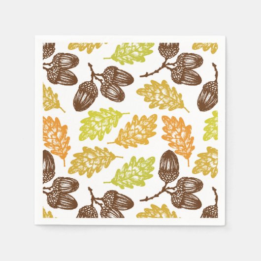Autumn Leaves Paper Napkins Servet (Voorkant)