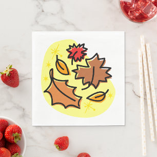 Autumn Leaves Paper Napkins Servet