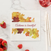 Autumn Leaves Paper Napkins Servet (Insitu)