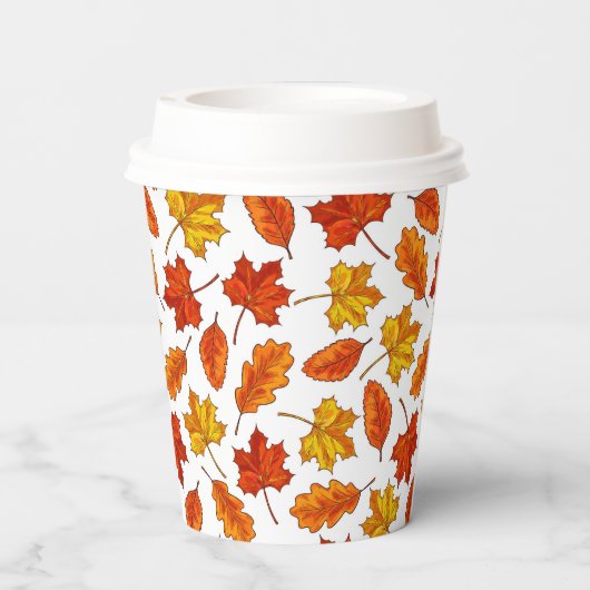 Autumn Leaves Papieren Bekers (Achterkant)