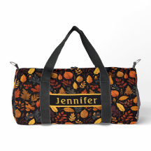 Autumn Leaves Patroon Duffel Bag