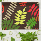 Autumn Leaves Patroonkunst Theedoek (Gevouwen)