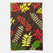 Autumn Leaves Patroonkunst Theedoek (Verticaal)