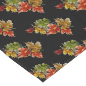 Autumn Leaves Pattern Black Table Runner Korte Tafelloper (Hoek)