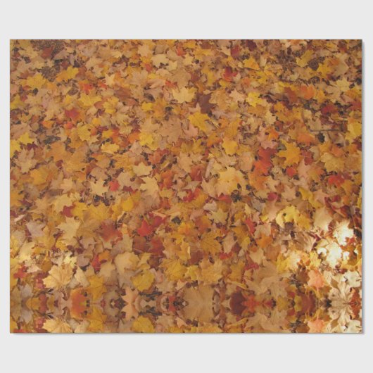 AUTUMN LEAVES PATTERN CADEAUPAPIER (Vlak)