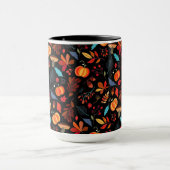 Autumn Leaves Pattern Coffee Mok - Aangepaste kleu (Midden)